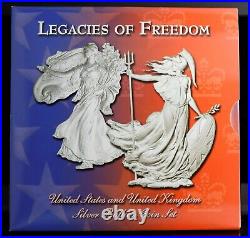 2003 Legacies of Freedom Silver Eagle Proof Coin Set