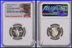 2003-S 10-coin Silver Proof Set NGC graded PF69 Ultra Cameo 2003-S 10-coin Silver Proof Set NGC graded PF69 Ultra Cameo