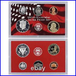 2003 S Proof Set 10 Pack 90% Silver Original Boxes & COA's US Mint 100 Coin Lot