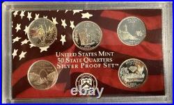 2003-S US Mint Silver Proof Set 10 Coins with COA & OGP