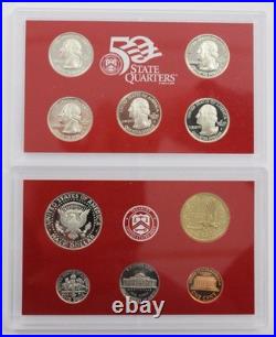 2003 US Mint SILVER PROOF SET with Box and COA (Set of 10 Coins)