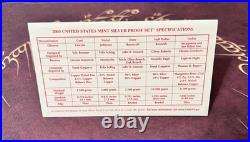 2003 United States Mint Silver Proof Set with State Quarters, Box & COA