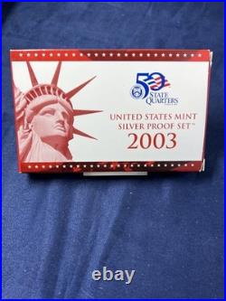 2003-s Us Mint Silver Proof Set Coa/ogp 90% Silver Lot P-98