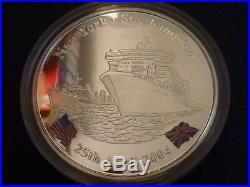 2004 5oz SILVER BRITANNIA COIN LIMITED EDITION OF 500 RMS QUEEN MARY
