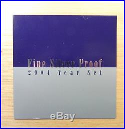 2004 AUSTRALIAN YEAR SET PURE SILVER Proof 6 Coin Set