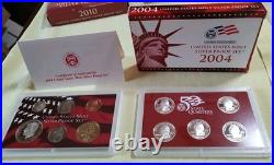 2004-S United States SILVER Proof Set 11 Coin Set NIB with COA 1.3375 oz 90%