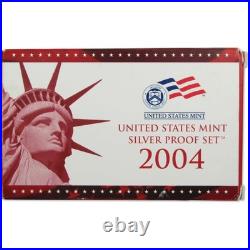 2004 Silver Proof Set U. S. Mint Original Government Packaging OGP COA