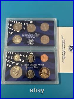2004 United States Mint Brilliant Uncirculated, Clad & Silver Proof Set Bundle