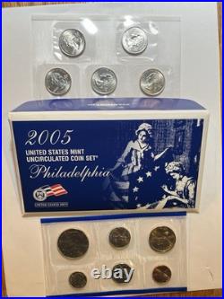 2005-S 90% Silver Proof Set US Mint -11 Coin Set with Box and 2005 Mint set