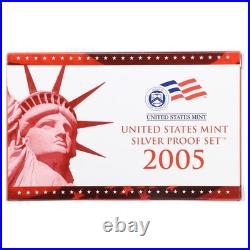 2005 S Proof Set Original Box & COA 11 Coins 90% Silver