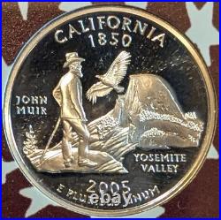 2005-S Silver Proof Set Complete 11-Coin Set with COA 1.338 troy oz silver