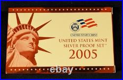 2005-S Silver Proof Set Complete 11-Coin Set with COA 1.338 troy oz silver