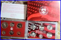 2005-S US Mint Silver Proof 11 Coin Set. In OGP with COA