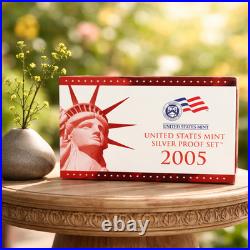 2005-S US Mint Silver Proof Set 11 Coin 90% Silver OGP COA Westward Journey IKE