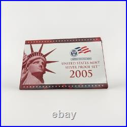 2005-S United States Mint Silver Proof Set 11 Coins with Certificate (148)