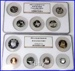 2005 Silver Proof Set NGC Certified PF69 Ultra Cameo