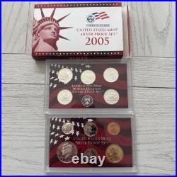 2005 Silver Proof Set, State Quarters And Regular Proof Set