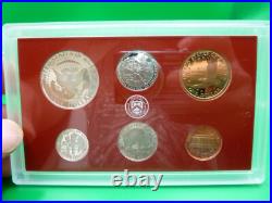 2005 US S Mint Silver Proof Coin Set with 5 State Quarters CA MN OR KS WV Red Set 2005 US S Mint Silver Proof Coin Set with 5 State Quarters CA MN OR KS WV Red Set