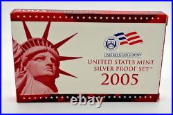 2005 United States Mint Silver Proof Set (11 Coins) 50 State Quarters