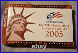 2005 United States Silver Proof S-Set unserculated 90% Silver