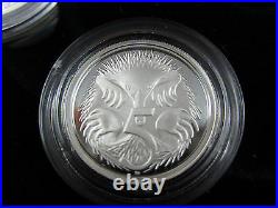 2006 RAM Australian FINE SILVER PROOF SET. Unique silver 1 and 2 cents. 99.9%