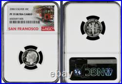 2006-S 10-coin Silver Proof Set NGC Graded PF69 Ultra Cameo Cable Car label 2006-S 10-coin Silver Proof Set NGC Graded PF69 Ultra Cameo Cable Car label