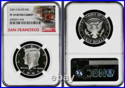 2006-S 10-coin Silver Proof Set NGC Graded PF69 Ultra Cameo Cable Car label 2006-S 10-coin Silver Proof Set NGC Graded PF69 Ultra Cameo Cable Car label