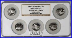 2006-S Silver Proof 5-Coin Set NGC PF70 Ultra Cameo 1C 5C 10C 50C $1 2006-S Silver Proof 5-Coin Set NGC PF70 Ultra Cameo 1C 5C 10C 50C $1