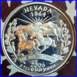 2006-S Silver Proof Set Complete 10-Coin Set with COA 1.338 troy oz silver