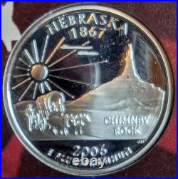 2006-S Silver Proof Set Complete 10-Coin Set with COA 1.338 troy oz silver