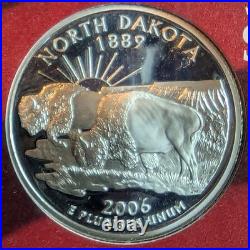 2006-S Silver Proof Set Complete 10-Coin Set with COA 1.338 troy oz silver