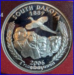 2006-S Silver Proof Set Complete 10-Coin Set with COA 1.338 troy oz silver