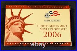 2006-S Silver Proof Set Complete 10-Coin Set with COA 1.338 troy oz silver