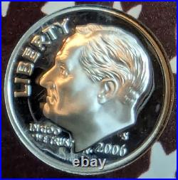 2006-S Silver Proof Set Complete 10-Coin Set with COA 1.338 troy oz silver