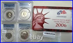 2006 Silver Proof Set, 2019-W PCGS MS65 San Antonio Missions 25c More! COBM-8104