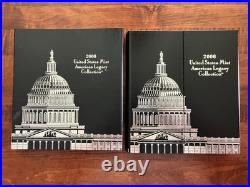 2006 US Mint American Legacy Collection Proof Set 2 Silver Dollars OGP 12 Coins