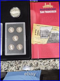 2006 US Mint American Legacy Collection Proof Set 2 Silver Dollars OGP 12 Coins