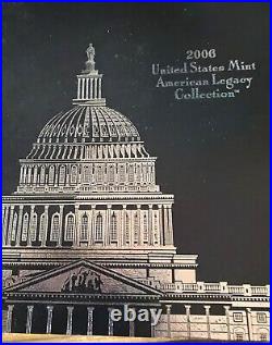 2006 United States Mint American Legacy Collection Silver Proof Set