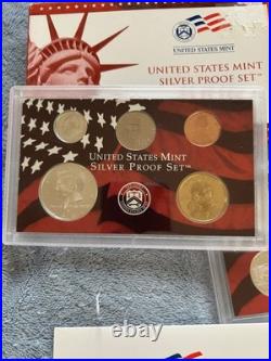 2006 United States Mint Silver Proof Set. Ten Coins set in COA