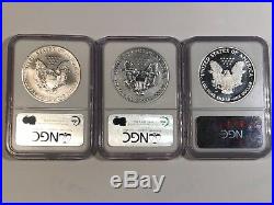 2006 W Eagle 20th Anniversary Silver Dollar Set Ngc Pf69 Ucam Pf69 Ms69