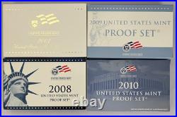2007-2015 US Mint Proof Sets 9 total in Lighthouse Intercept Box