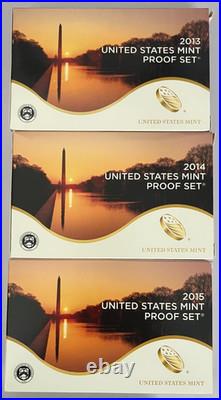 2007-2015 US Mint Proof Sets 9 total in Lighthouse Intercept Box