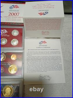 2007 Complete Mint Sets, Proof and SILVER Proof set, State Quarters, Dollar coin