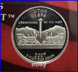 2007-S SILVER Proof Set w OGP & COA. 14 Total Coins. 1st 4 Presidential Coins