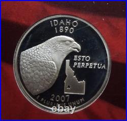 2007-S SILVER Proof Set w OGP & COA. 14 Total Coins. 1st 4 Presidential Coins