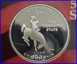 2007-S SILVER Proof Set w OGP & COA. 14 Total Coins. 1st 4 Presidential Coins