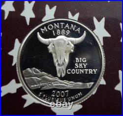 2007-S SILVER Proof Set w OGP & COA. 14 Total Coins. 1st 4 Presidential Coins