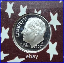 2007-S SILVER Proof Set w OGP & COA. 14 Total Coins. 1st 4 Presidential Coins