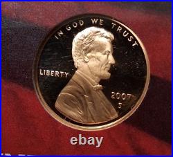 2007-S SILVER Proof Set w OGP & COA. 14 Total Coins. 1st 4 Presidential Coins