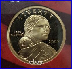 2007-S SILVER Proof Set w OGP & COA. 14 Total Coins. 1st 4 Presidential Coins